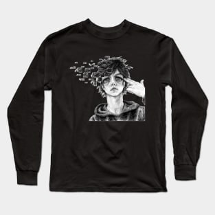 Glitching Away Long Sleeve T-Shirt